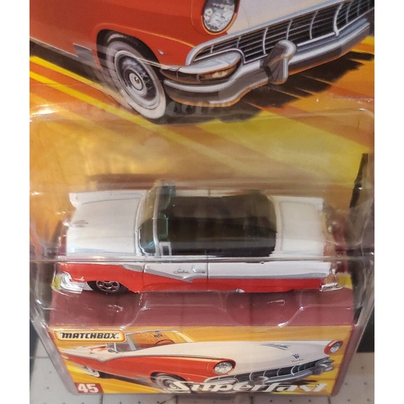 Matchbox Number 45 1956 Ford Sunliner Factory Sealed Blister with Box 2005 - Picture 2 of 3